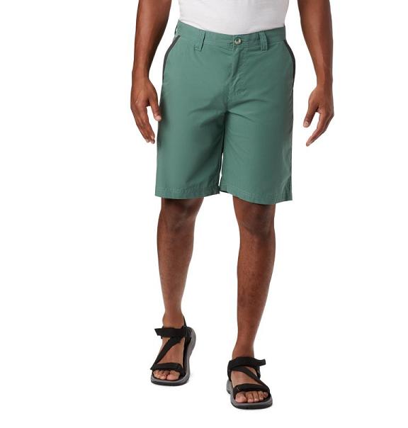 Columbia Washed Out Shorts Green For Men's NZ82514 New Zealand